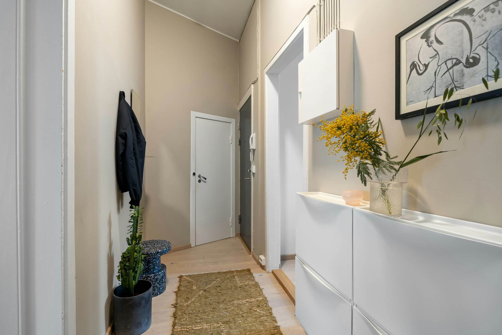 Entrée optimisée par une décoratrice d’intérieur en Seine et Marne
